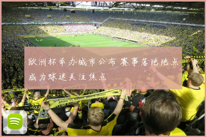 欧洲杯举办城市公布 赛事落地地点成为球迷关注焦点